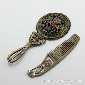Shinny Gifts 3D OWL Design Compact Mirror with Comb Promo Gifts